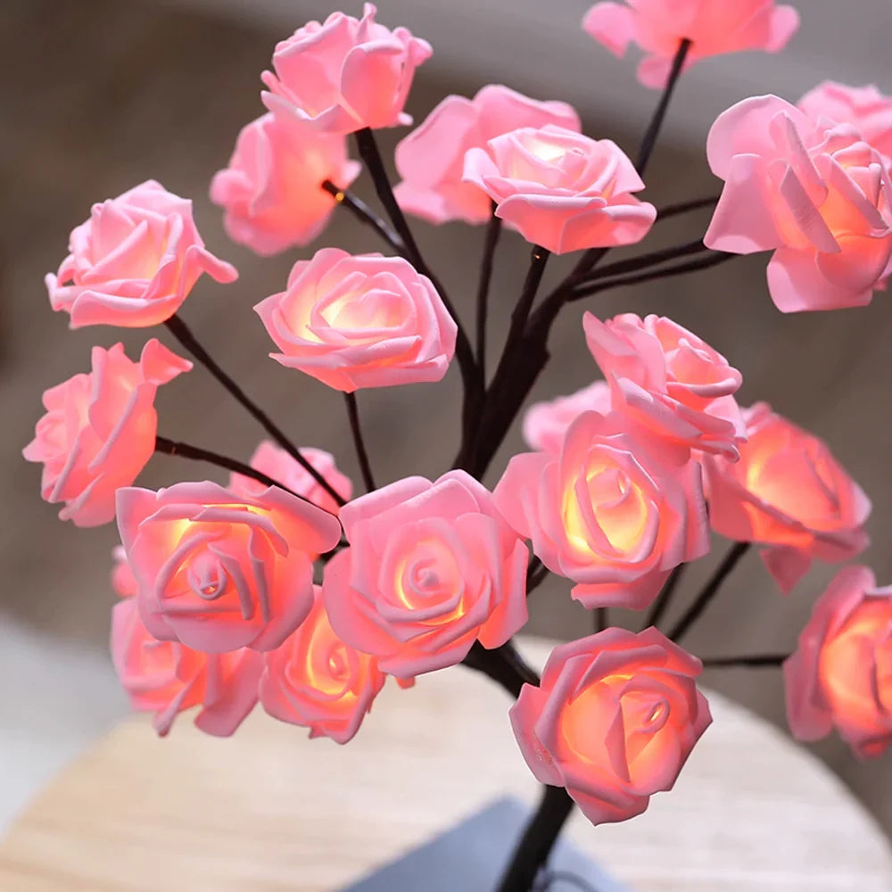 LED Rose Small  Modeling Table Lamp