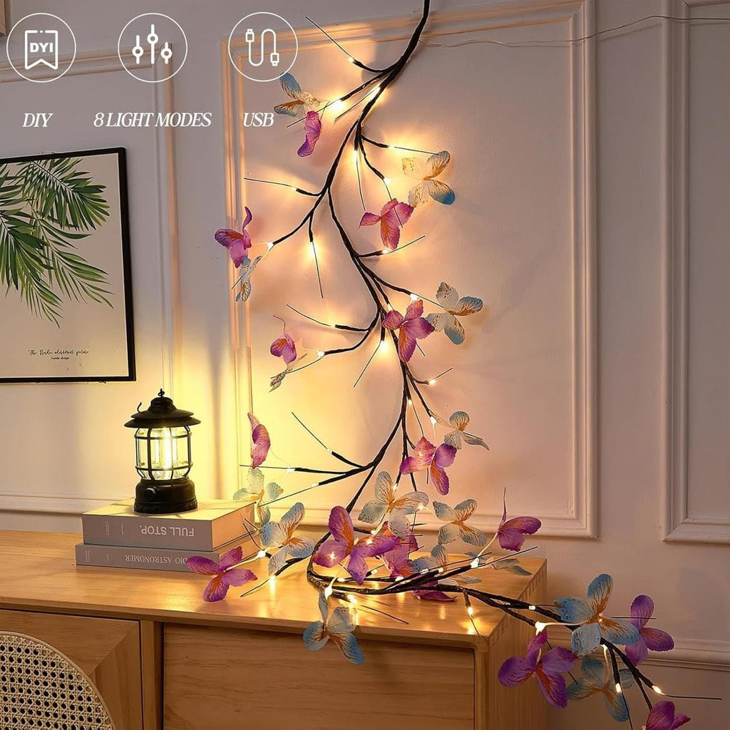 Butterfly LED Tree Branch Wall Lights
