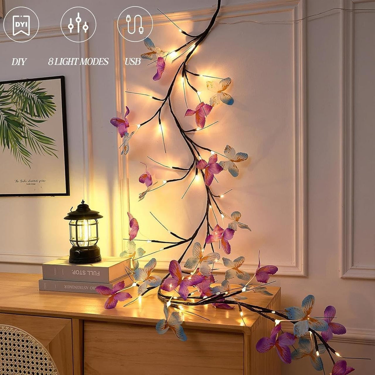 Butterfly LED Tree Branch Wall Lights