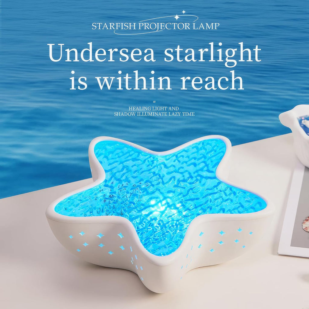 Ocean Wave Projector Night Light with LED Water Ripple Effects
