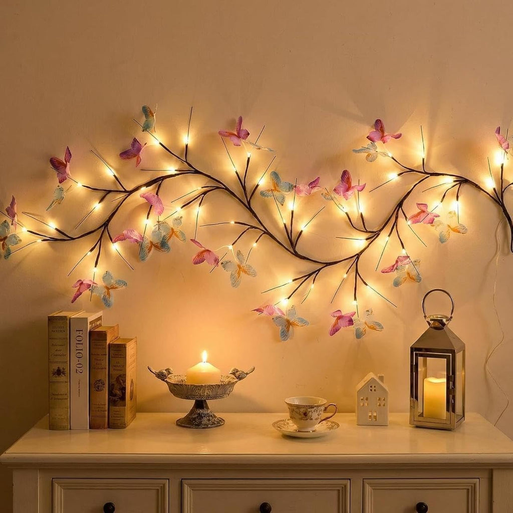 Butterfly LED Tree Branch Wall Lights