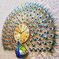 Luxury Peacock Crystal Wall Clock